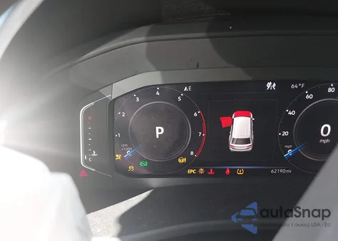 2021 Volkswagen Atlas 3.6L V6 Sel Premium z USA, uszkodzony, nr VIN 1V2TR2CA4MC502757